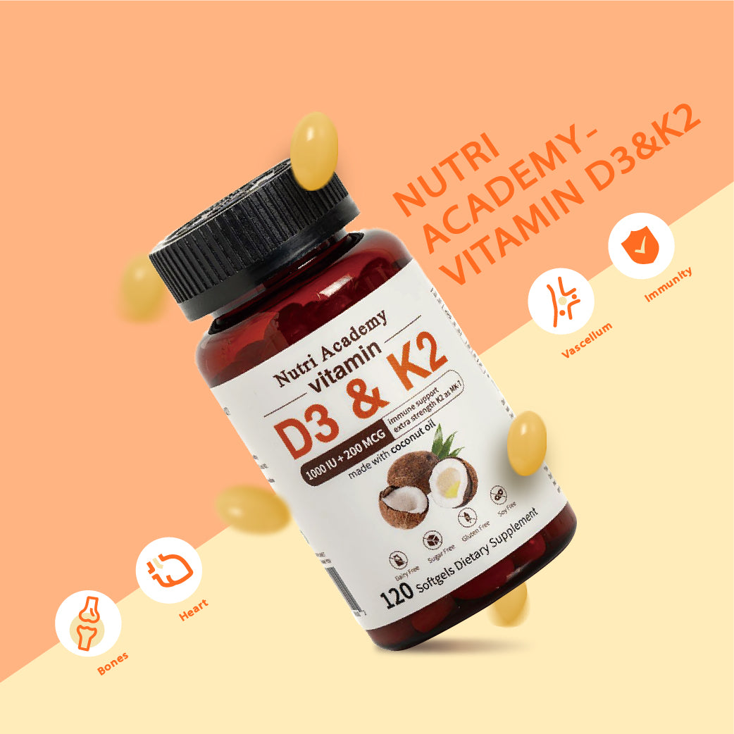 Nutri Academy Vitamin D3+ K2 Softgels