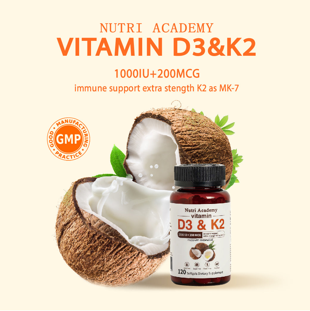 Nutri Academy Vitamin D3+ K2 Softgels